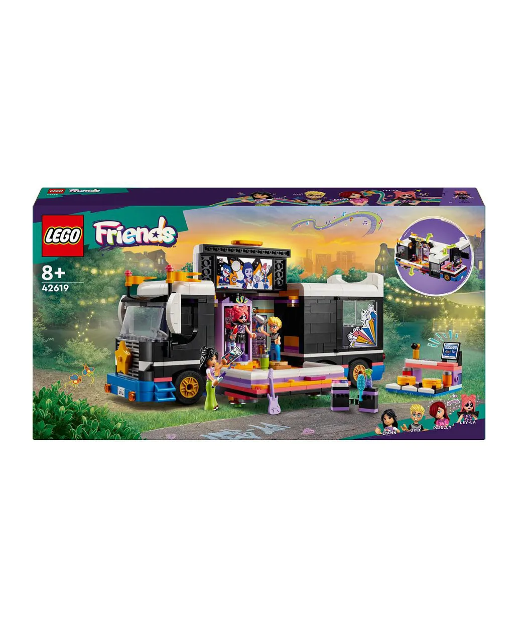 لعبة حافلة الجولة الموسيقية لنجوم البوب 42619 من LEGO® Friends - الصورة 4