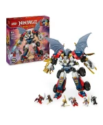 لعبة آلي زين المجمّع الفائق من ليغو® NINJAGO®‎، مجموعة بناء 4 في 1 مع سيارة ونفاثة وتنين 71834 - 1187 قطعة