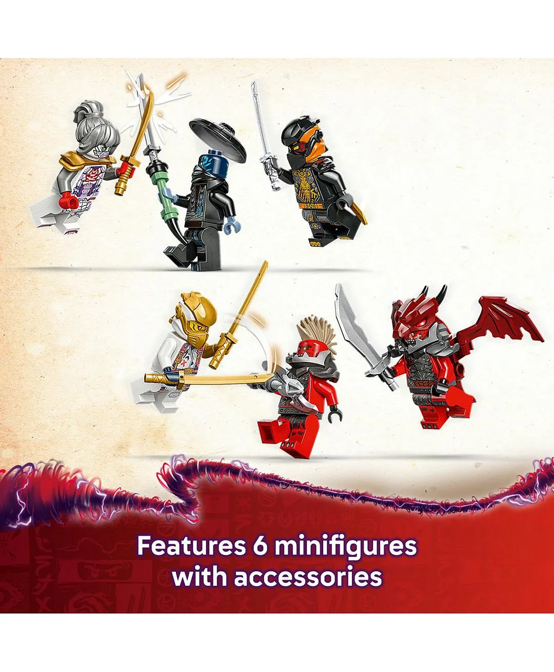 لعبة آلي زين المجمّع الفائق من ليغو® NINJAGO®، مجموعة بناء 4 في 1 مع سيارة ونفاثة وتنين 71834 - 1187 قطعة - الصورة 5