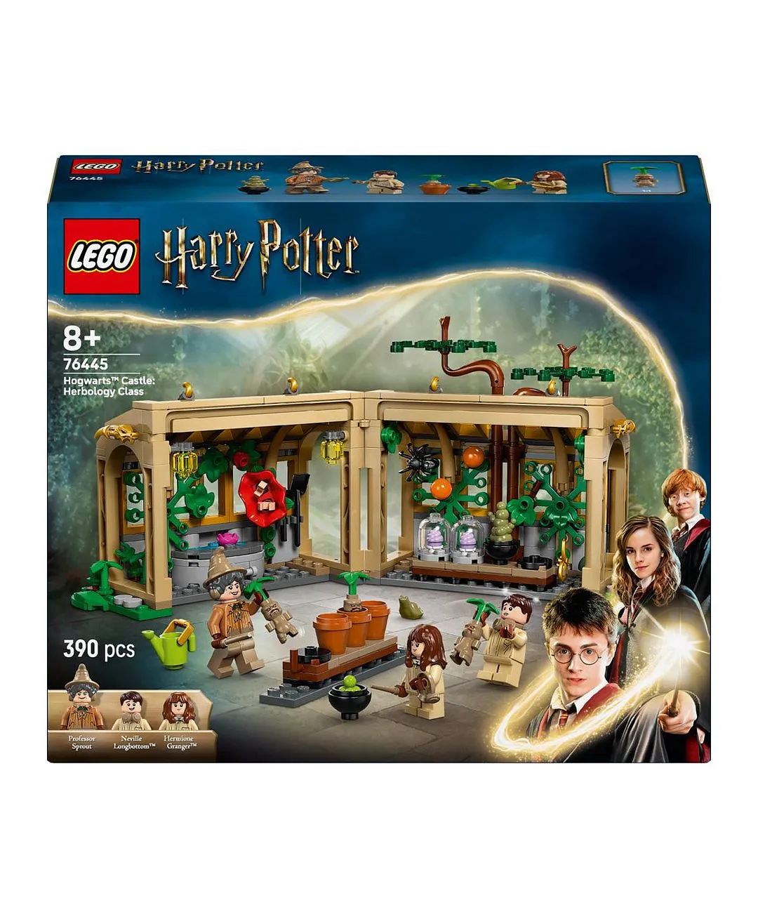 قلعة هوغوارتس™: صفّ علم الأعشاب من ليغو® Harry Potter™، هدية ساحر للأطفال، مجموعة صفّ دراسي 76445 - 390 قطعة - الصورة 10