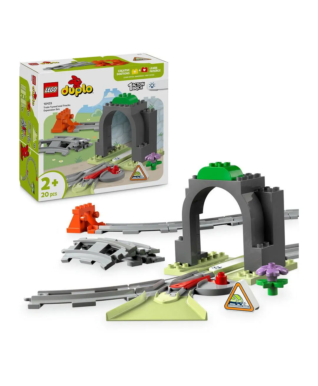 لعبة إبداعية: مجموعة التوسيع نفق القطار ومساراته 10425 من LEGO® DUPLO - 20 قطعة