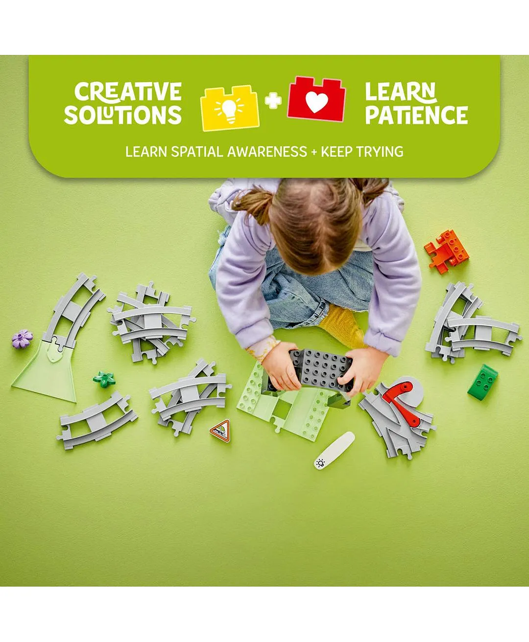 لعبة إبداعية: مجموعة التوسيع نفق القطار ومساراته 10425 من LEGO® DUPLO - 20 قطعة - الصورة 5
