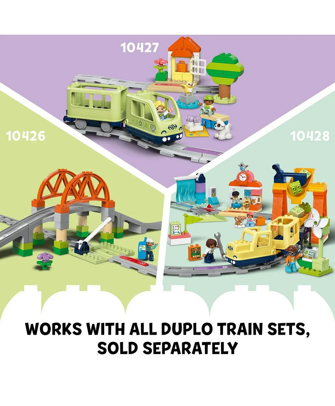 لعبة إبداعية: مجموعة التوسيع نفق القطار ومساراته 10425 من LEGO® DUPLO - 20 قطعة - الصورة 8