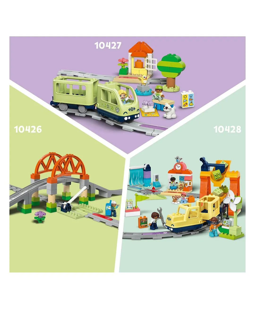 لعبة إبداعية: مجموعة التوسيع نفق القطار ومساراته 10425 من LEGO® DUPLO - 20 قطعة - الصورة 9