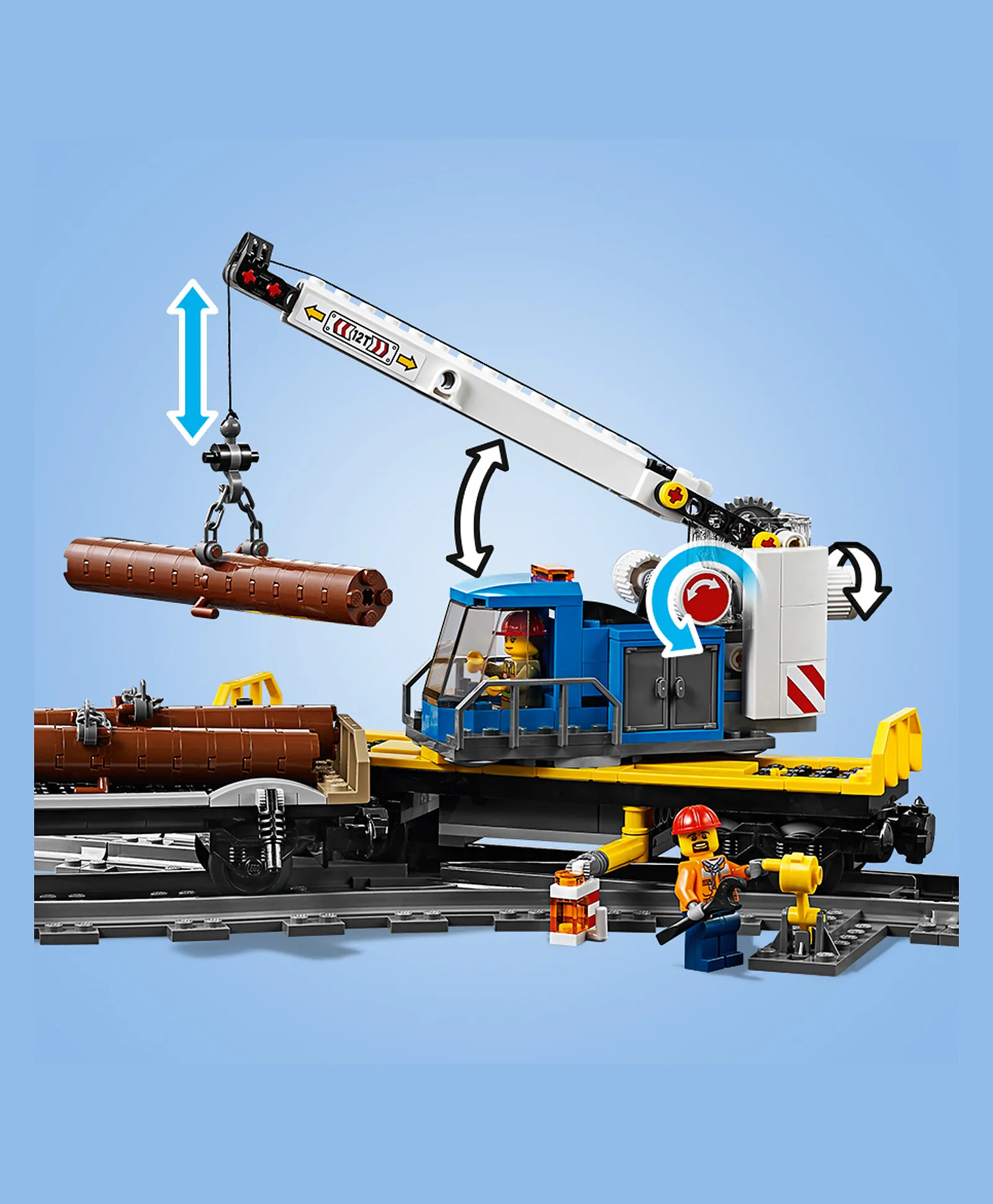 ليجو سيتي مجموعة قطار الشحن 60198 - 1226 قطعة - الصورة 6