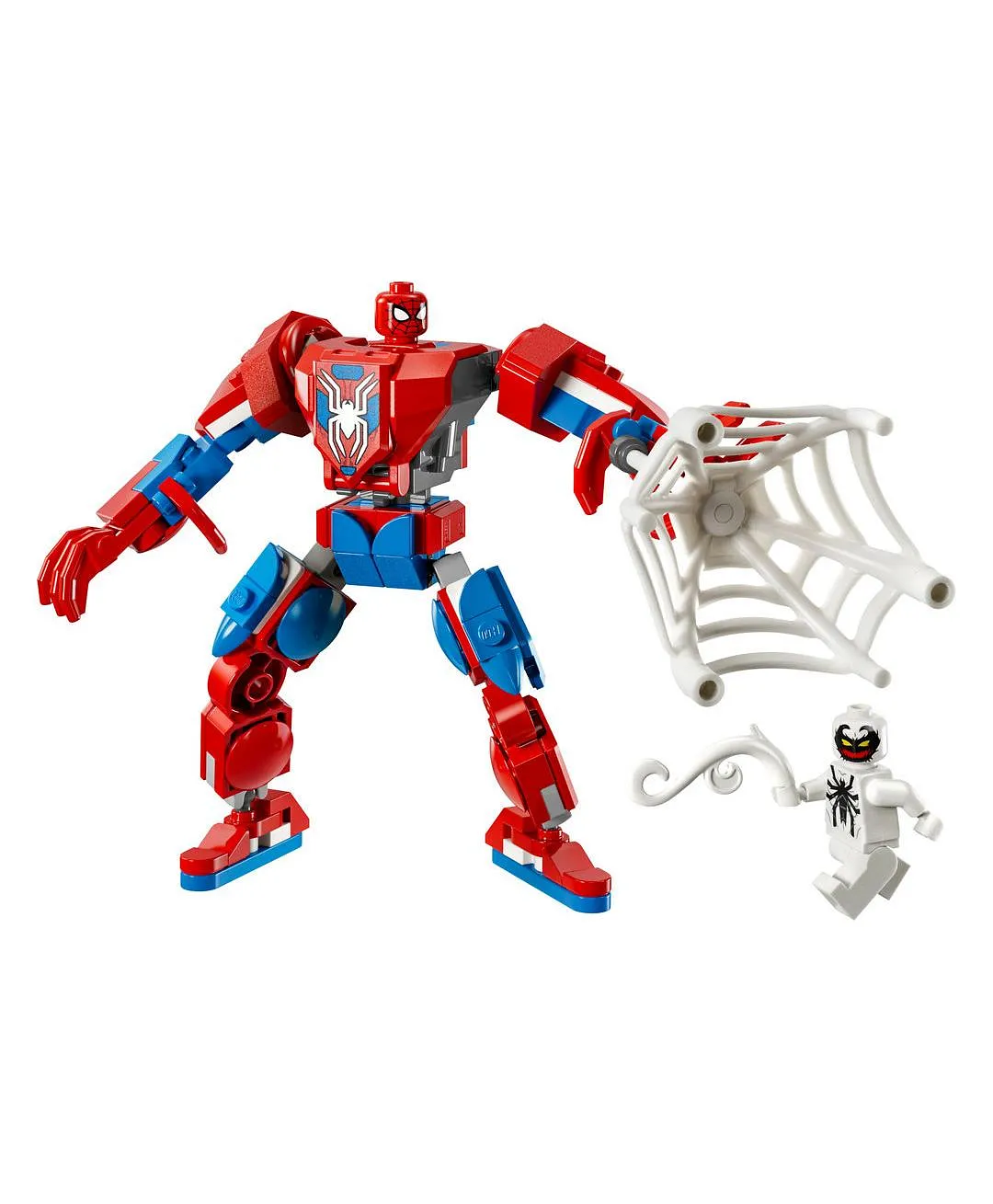 آلي الرجل العنكبوت ضد أنتي فينوم من ليغو® Marvel، مجموعة لعب شخصية الرجل الخارق القابلة للبناء 76308 - 107 قطعة - الصورة 9