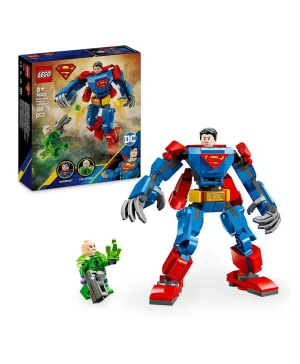 مجموعة لعب شخصية البطل الخارق آلي سوبرمان™‎ ضد ليكس لوثر™ مع شخصيات صغيرة 76302 من ليغو® DC - 120 قطعة
