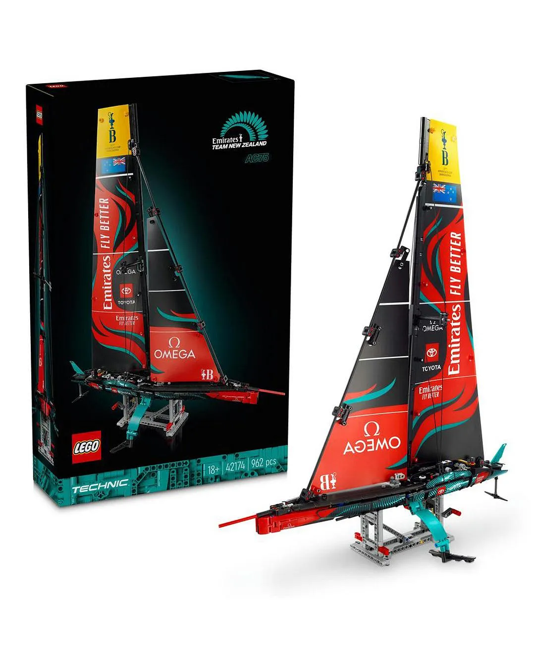 يخت Emirates Team New Zealand AC75 42174 من LEGO® Technic