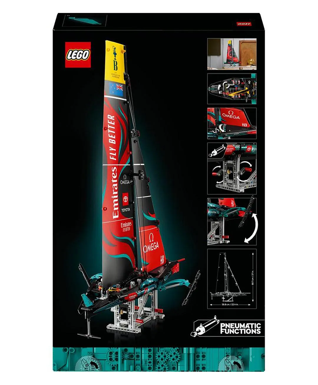 يخت Emirates Team New Zealand AC75 42174 من LEGO® Technic - الصورة 3
