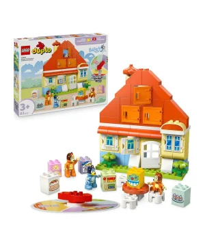 اللعبة التفاعلية منزل عائلة بلوي ولعبة الذاكرة من LEGO® DUPLO® Bluey 10459 - 83 قطعة