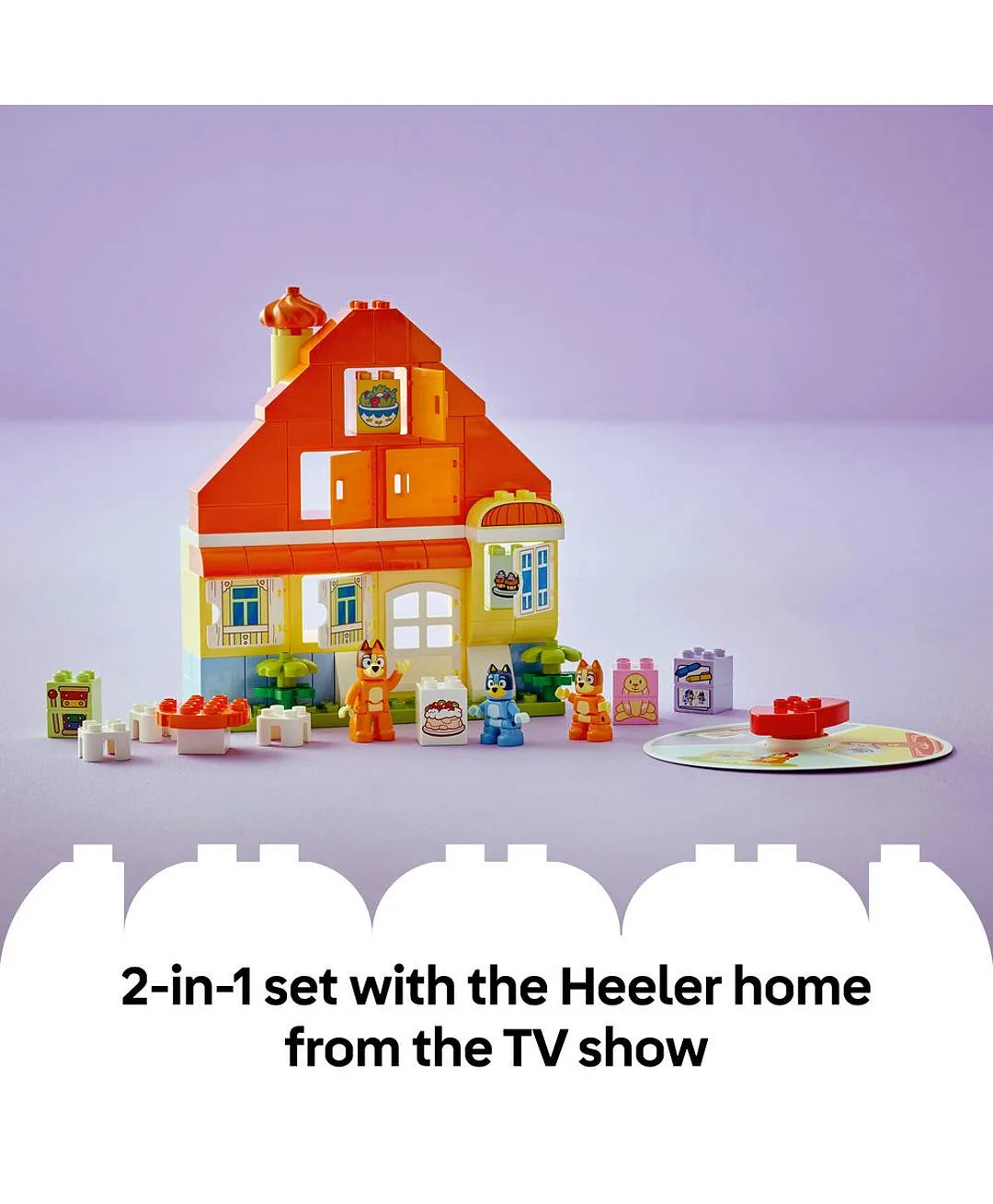 اللعبة التفاعلية منزل عائلة بلوي ولعبة الذاكرة من LEGO® DUPLO® Bluey 10459 - 83 قطعة - الصورة 5