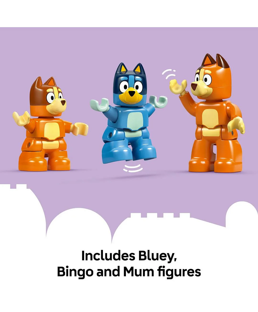 اللعبة التفاعلية منزل عائلة بلوي ولعبة الذاكرة من LEGO® DUPLO® Bluey 10459 - 83 قطعة - الصورة 7