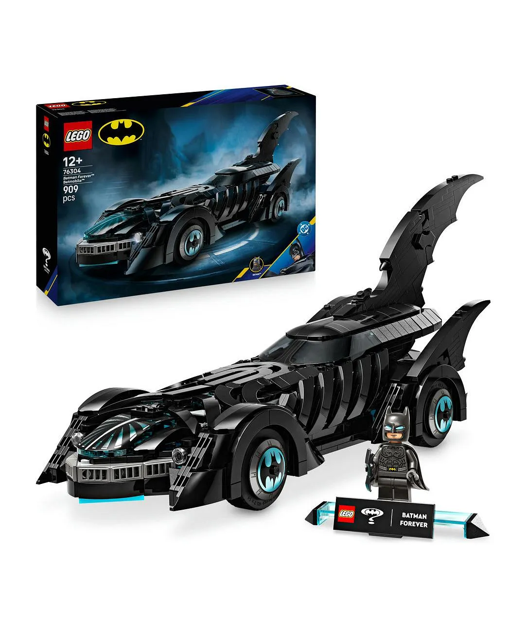 لعبة سيارة الوطواط™ من فيلم باتمان للأبد™ من ليغو® DC Batman™ للأطفال 76304 - 909 قطعة