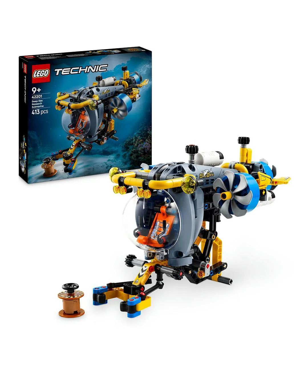 مجموعة لعبة غواصة البحث في أعماق البحار من ليغو® Technic للأطفال الذين يحبّون الهندسة والعلوم 42201 - 413 قطعة