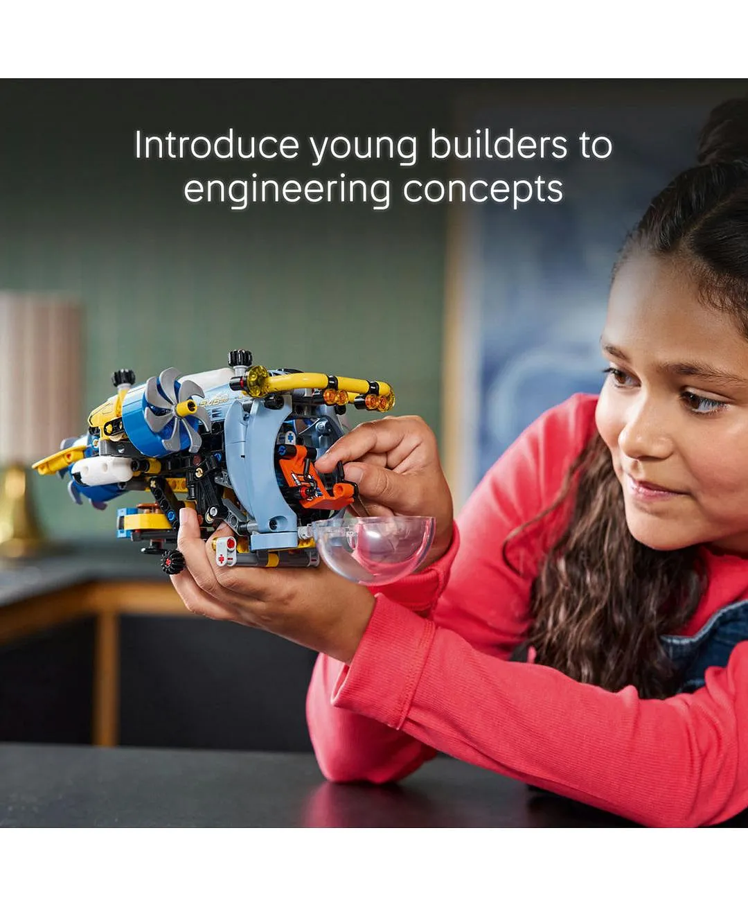 مجموعة لعبة غواصة البحث في أعماق البحار من ليغو® Technic للأطفال الذين يحبّون الهندسة والعلوم 42201 - 413 قطعة - الصورة 6