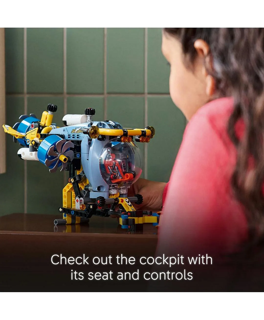 مجموعة لعبة غواصة البحث في أعماق البحار من ليغو® Technic للأطفال الذين يحبّون الهندسة والعلوم 42201 - 413 قطعة - الصورة 8