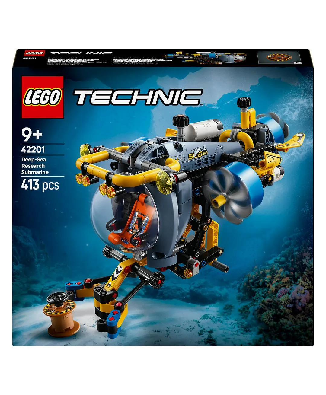 مجموعة لعبة غواصة البحث في أعماق البحار من ليغو® Technic للأطفال الذين يحبّون الهندسة والعلوم 42201 - 413 قطعة - الصورة 10