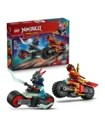 مجموعة لعب درّاجة سباق كاي من ليغو® NINJAGO®‎ مع لعبتي درّاجة نينجا وشخصيتين صغيرتين 71838 - 79 قطعة