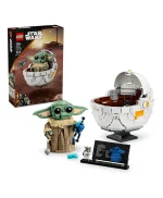 غروغو™ مع عربة حوّامة من ليغو® Star Wars: The Mandalorian™‎، شخصية قابلة للبناء والتجميع 75403 - 1048 قطعة