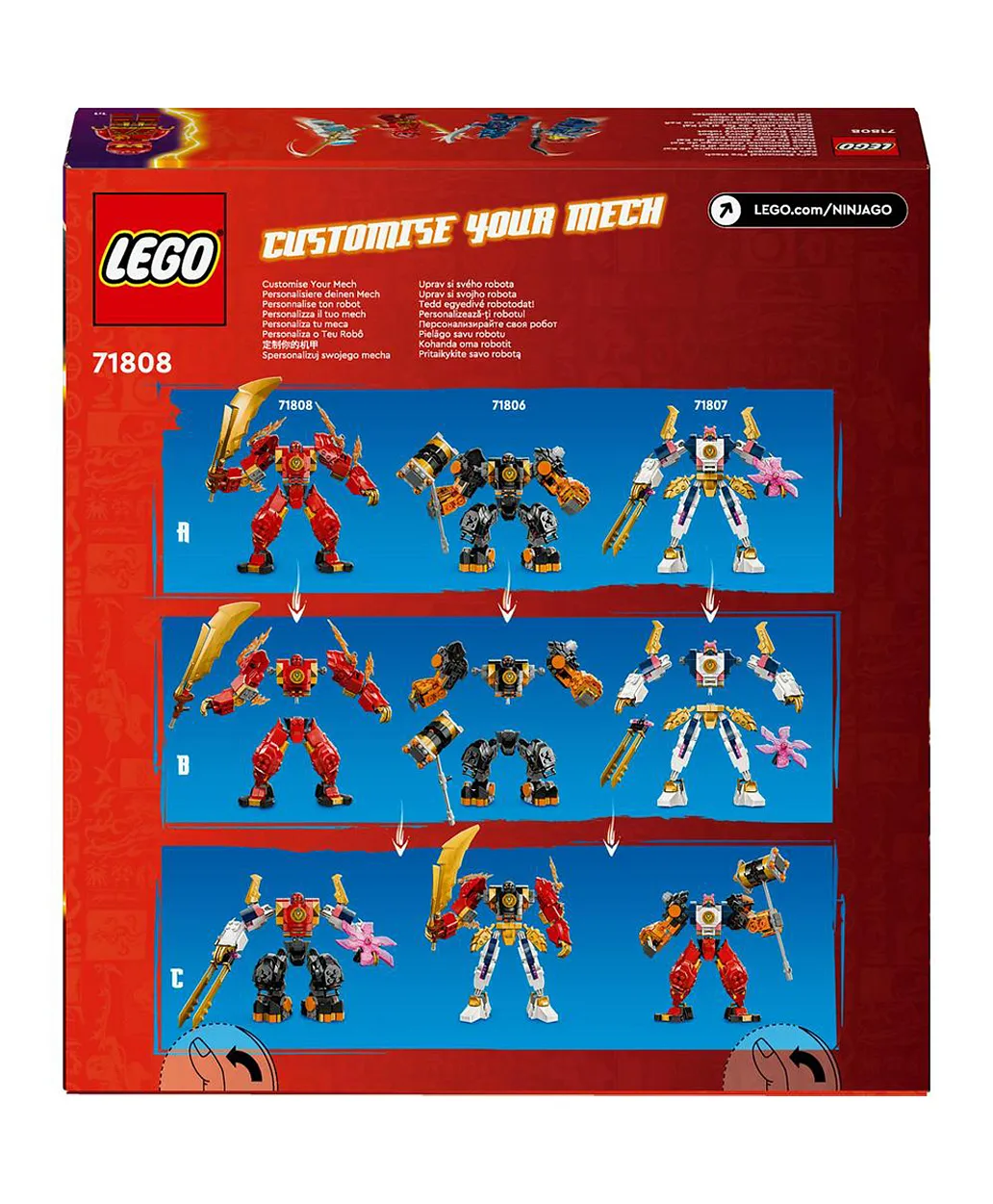 ليغو - نينجاجو كاي عنصر النار ميك 71808 - 322 قطعة - الصورة 3