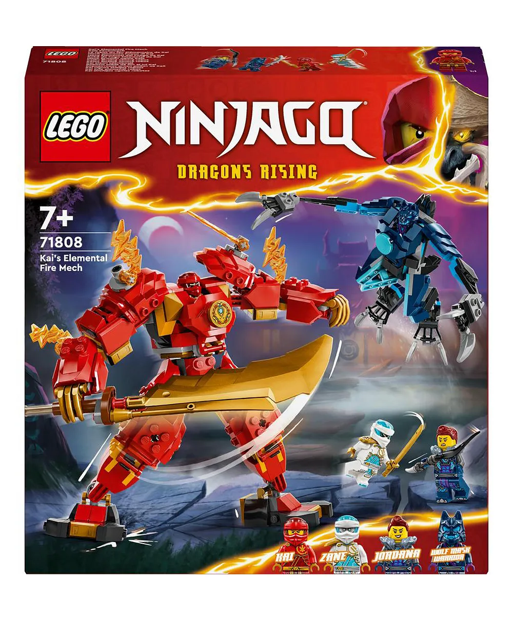 ليغو - نينجاجو كاي عنصر النار ميك 71808 - 322 قطعة - الصورة 4