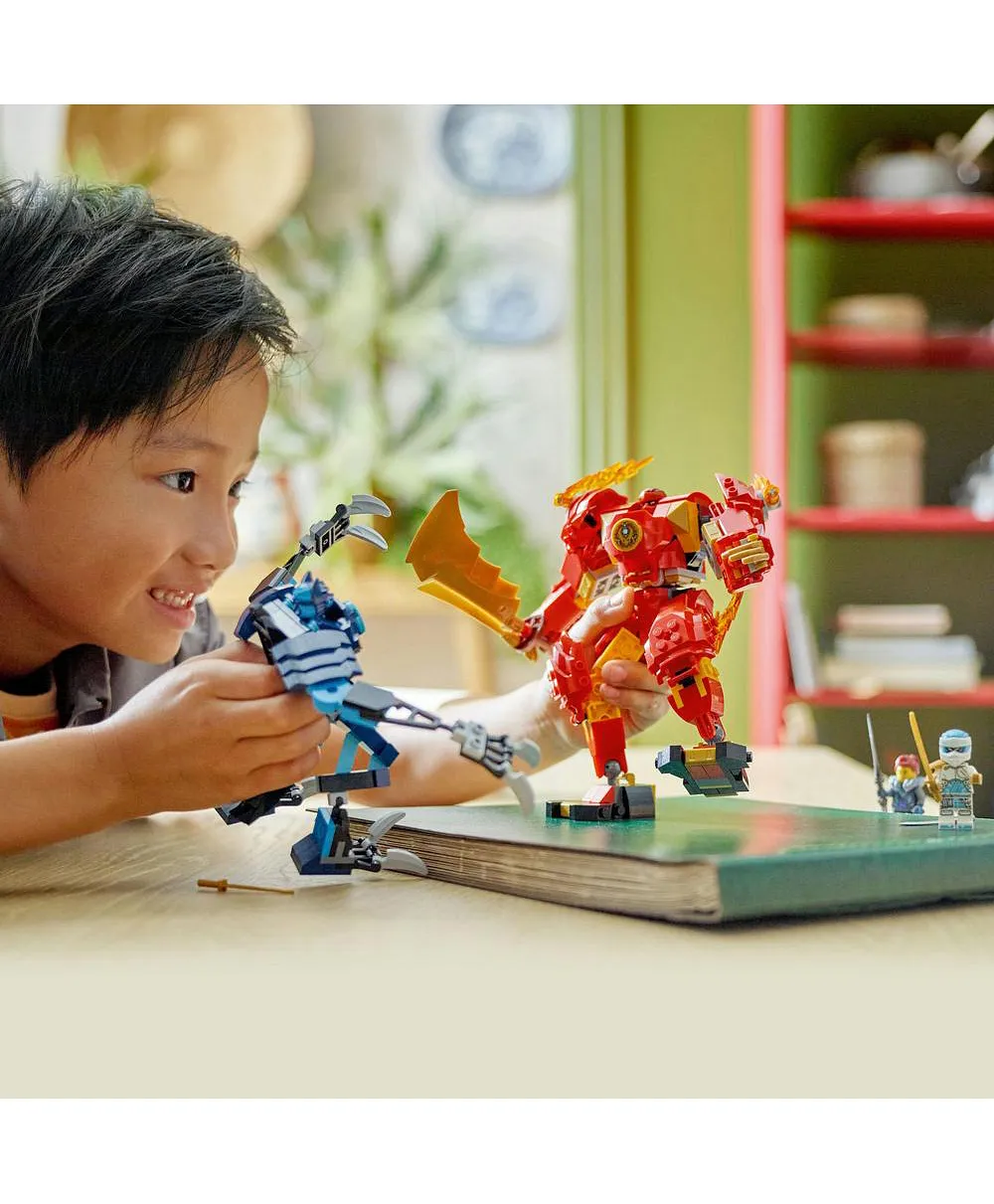 ليغو - نينجاجو كاي عنصر النار ميك 71808 - 322 قطعة - الصورة 5