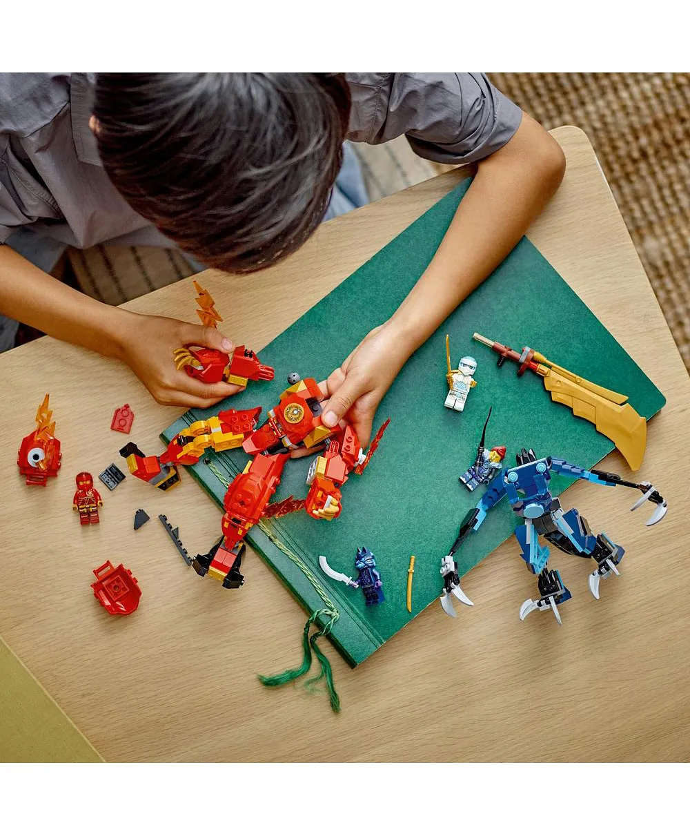 ليغو - نينجاجو كاي عنصر النار ميك 71808 - 322 قطعة - الصورة 6