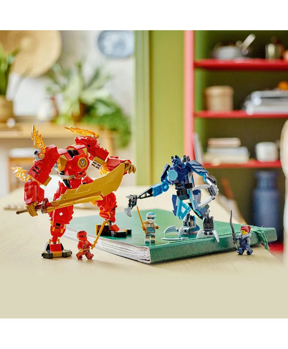 ليغو - نينجاجو كاي عنصر النار ميك 71808 - 322 قطعة - الصورة 7