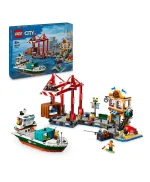 لعبة مرفأ الساحل مع سفينة الشحن 60422 من LEGO® City