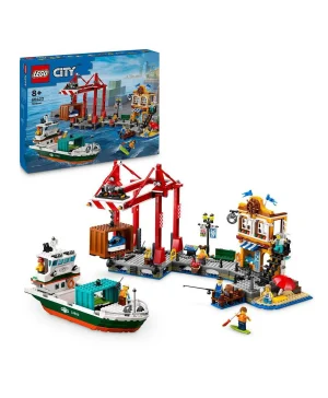 لعبة مرفأ الساحل مع سفينة الشحن 60422 من LEGO® City