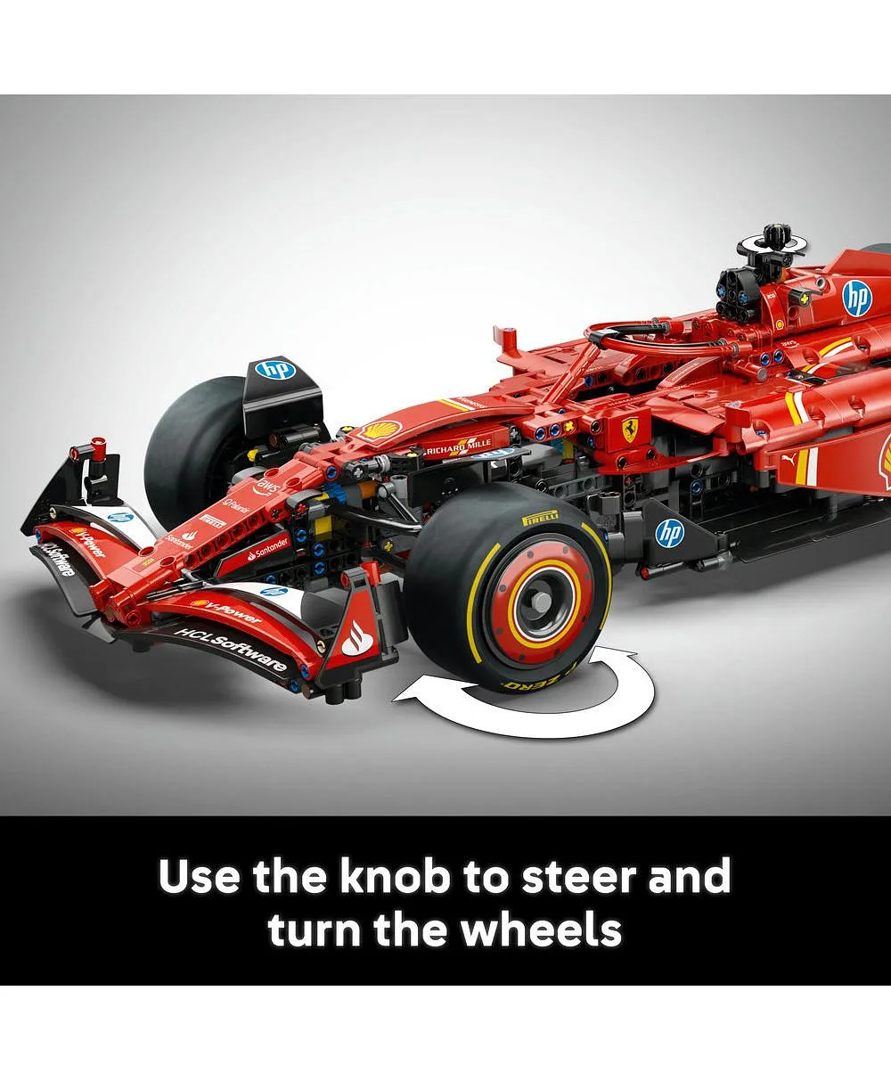 مجموعة نموذج سيارة Ferrari SF-24 F1 من ليغو® Technic للبالغين، ابنوا مجموعة سيارة سباق خاصة بكم42207 - 1361 قطعة - الصورة 6