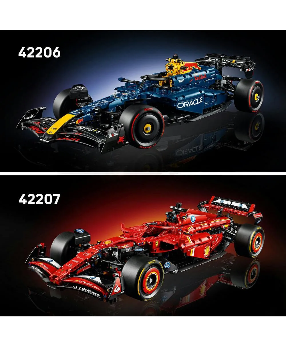 مجموعة نموذج سيارة Ferrari SF-24 F1 من ليغو® Technic للبالغين، ابنوا مجموعة سيارة سباق خاصة بكم42207 - 1361 قطعة - الصورة 8