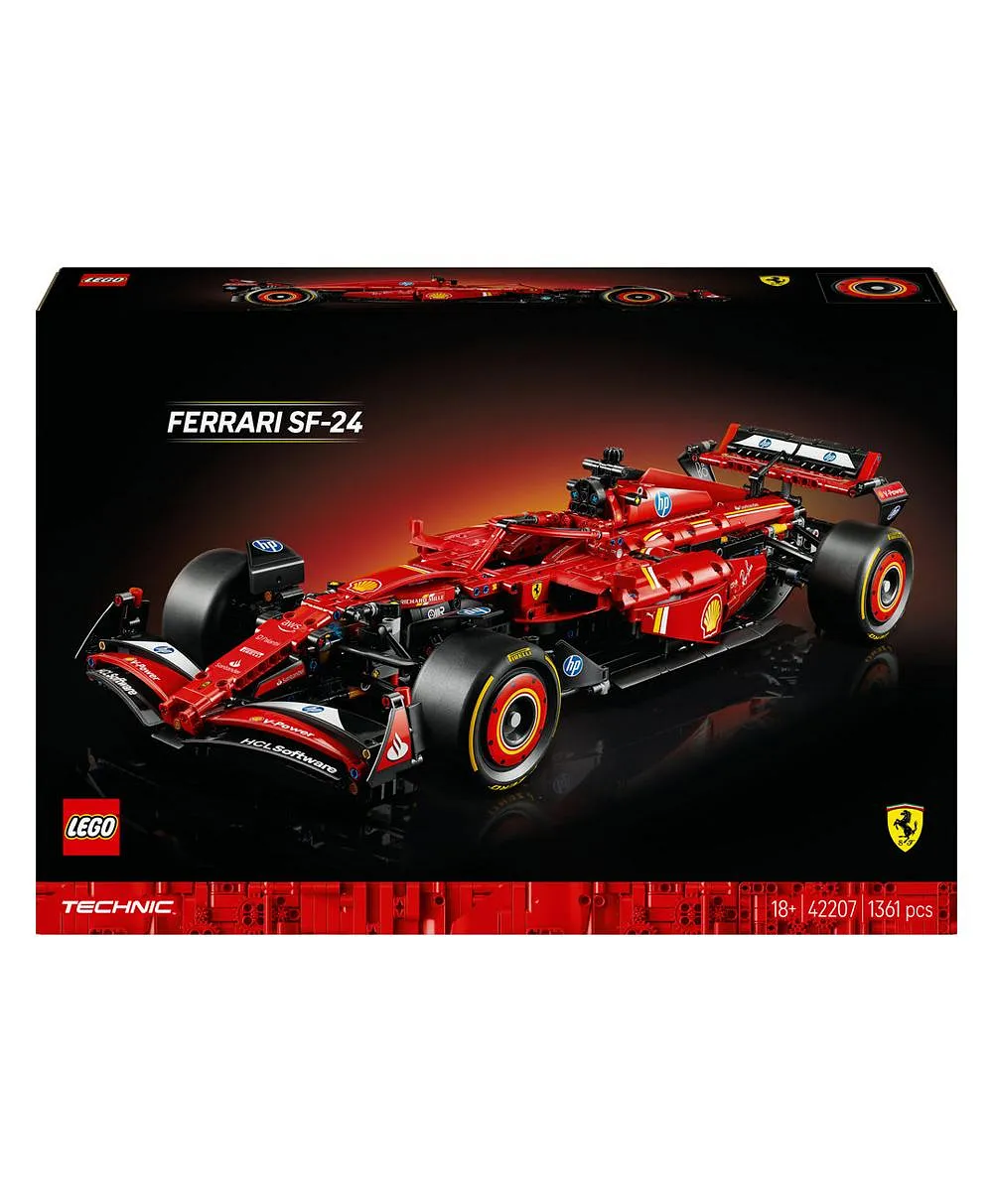 مجموعة نموذج سيارة Ferrari SF-24 F1 من ليغو® Technic للبالغين، ابنوا مجموعة سيارة سباق خاصة بكم42207 - 1361 قطعة - الصورة 10