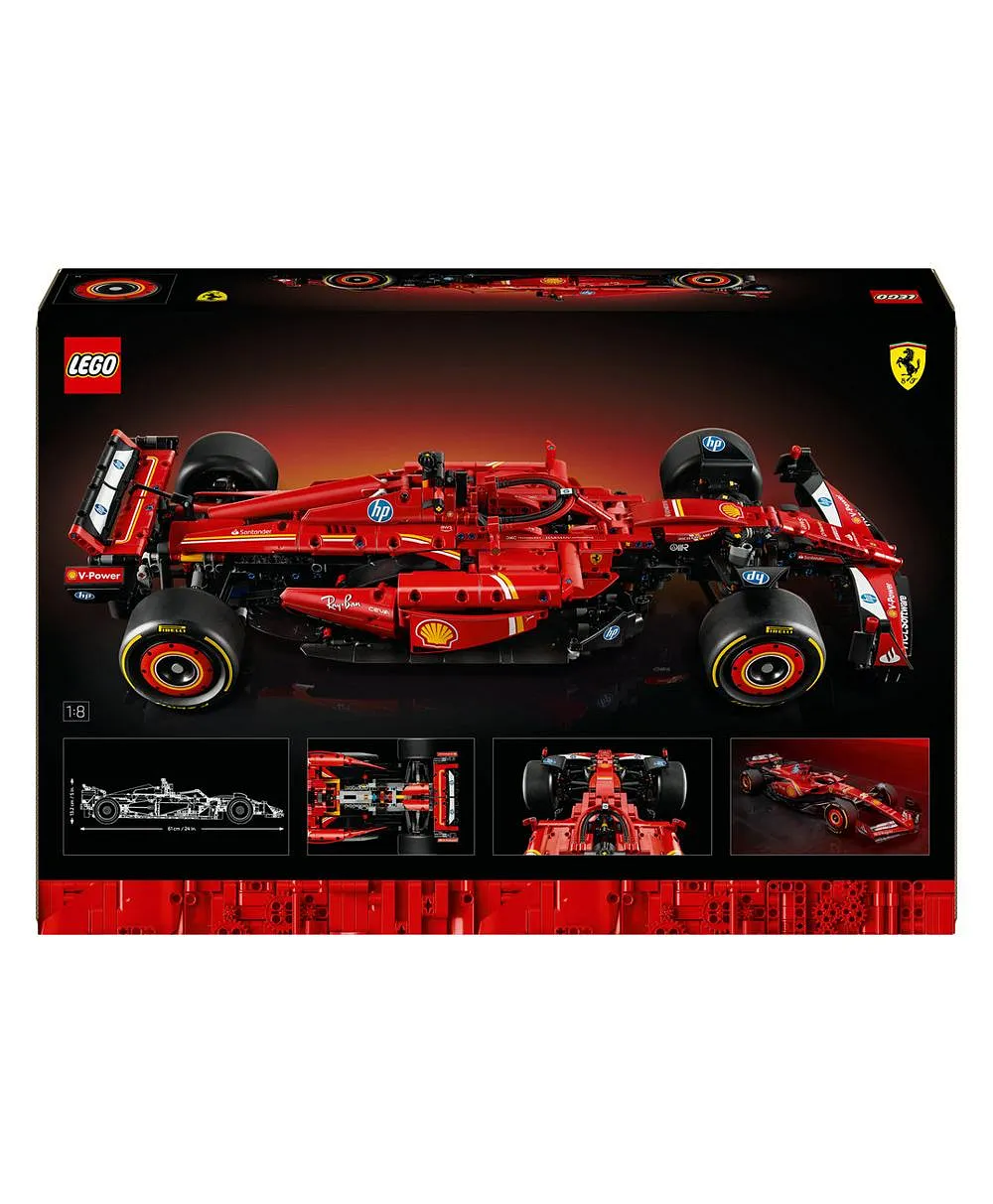مجموعة نموذج سيارة Ferrari SF-24 F1 من ليغو® Technic للبالغين، ابنوا مجموعة سيارة سباق خاصة بكم42207 - 1361 قطعة - الصورة 11