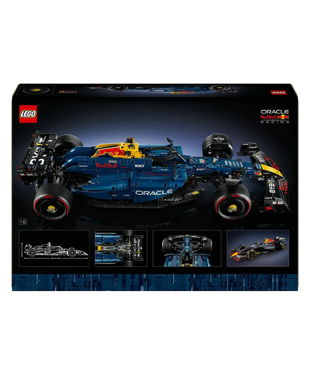 مجموعة نموذج سيارة Oracle Red Bull Racing RB20 F1 من ليغو® Technic للبالغين، ابنوا سيارتكم 42206 - 1639 قطعة - الصورة 3