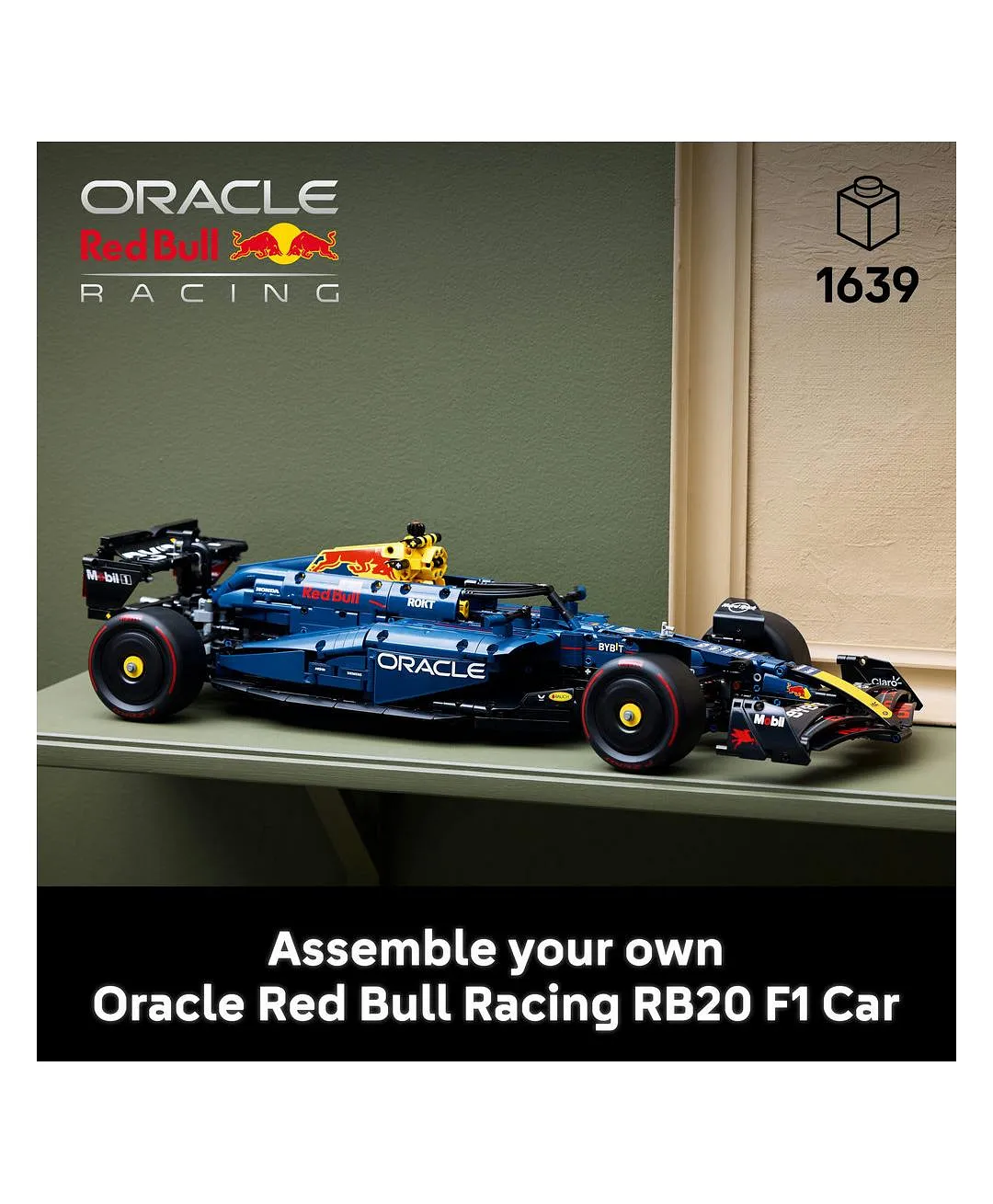 مجموعة نموذج سيارة Oracle Red Bull Racing RB20 F1 من ليغو® Technic للبالغين، ابنوا سيارتكم 42206 - 1639 قطعة - الصورة 4