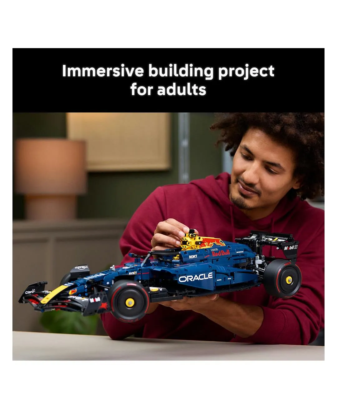 مجموعة نموذج سيارة Oracle Red Bull Racing RB20 F1 من ليغو® Technic للبالغين، ابنوا سيارتكم 42206 - 1639 قطعة - الصورة 5