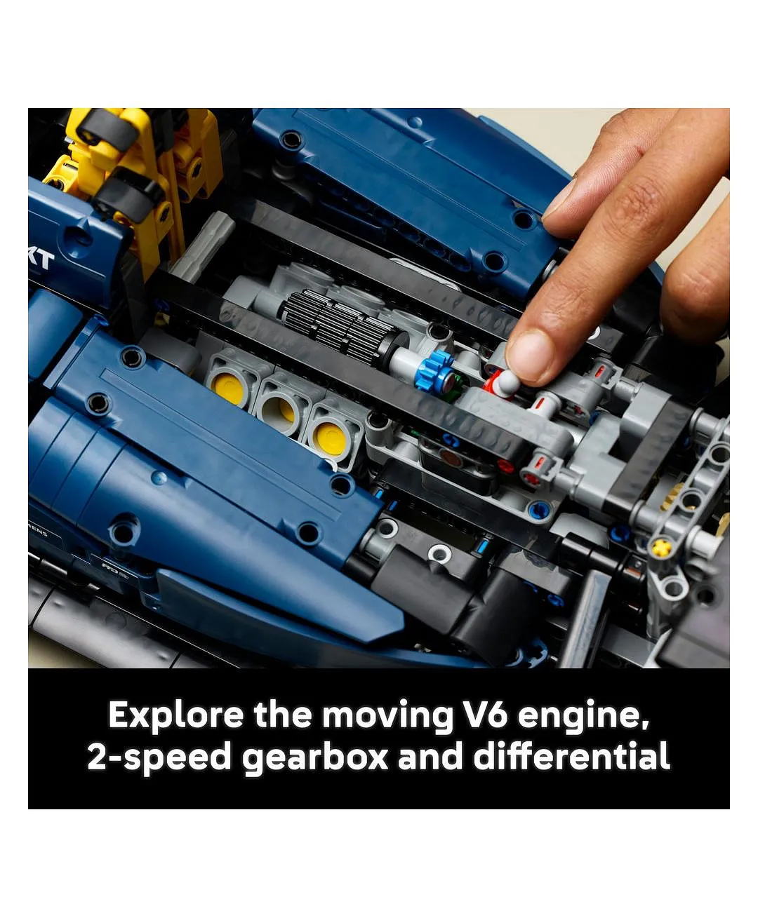 مجموعة نموذج سيارة Oracle Red Bull Racing RB20 F1 من ليغو® Technic للبالغين، ابنوا سيارتكم 42206 - 1639 قطعة - الصورة 6