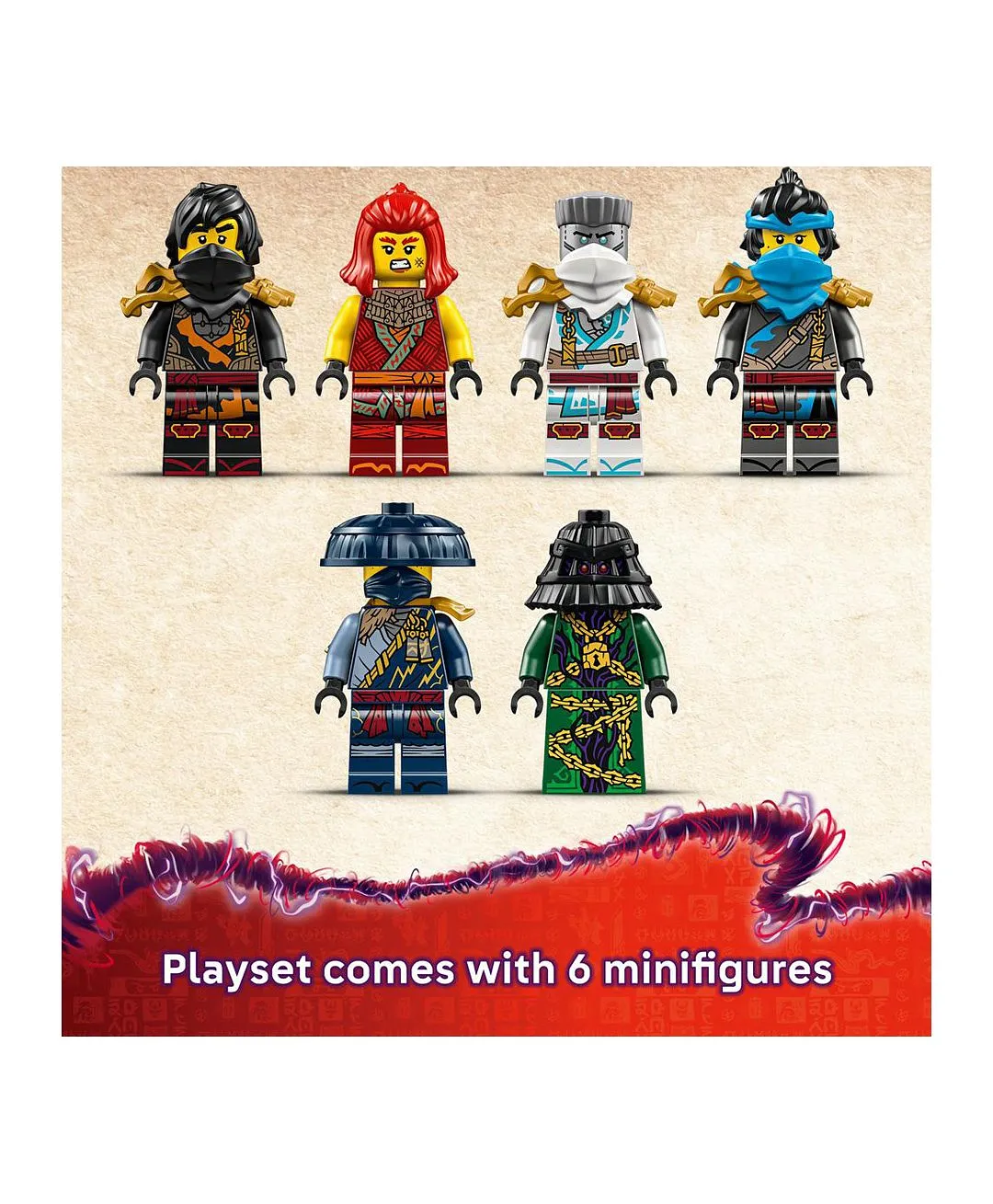 مجموعة بناء لعبة سفينة تيمبل باونتي من ليغو® NINJAGO® مع 6 شخصيات صغيرة منها كول 71848 - 2387 قطعة - الصورة 7