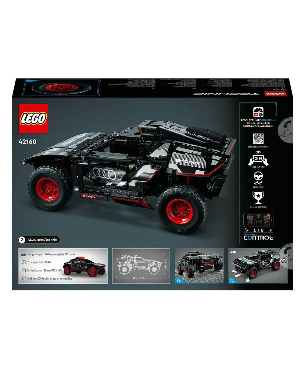 مجموعة لعبة بناء أودي آر إس كيو إي ترون 42160 من ™LEGO® Technic (914 قطعة) - الصورة 3