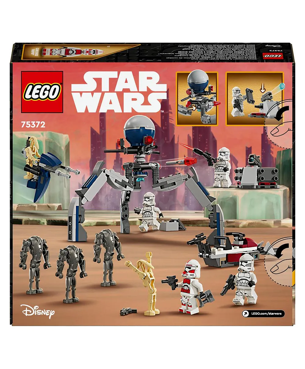 ليجو مجموعة معركة ستار وورز كلون تروبر وبوت درويد 75372 - 215 قطعة - الصورة 3