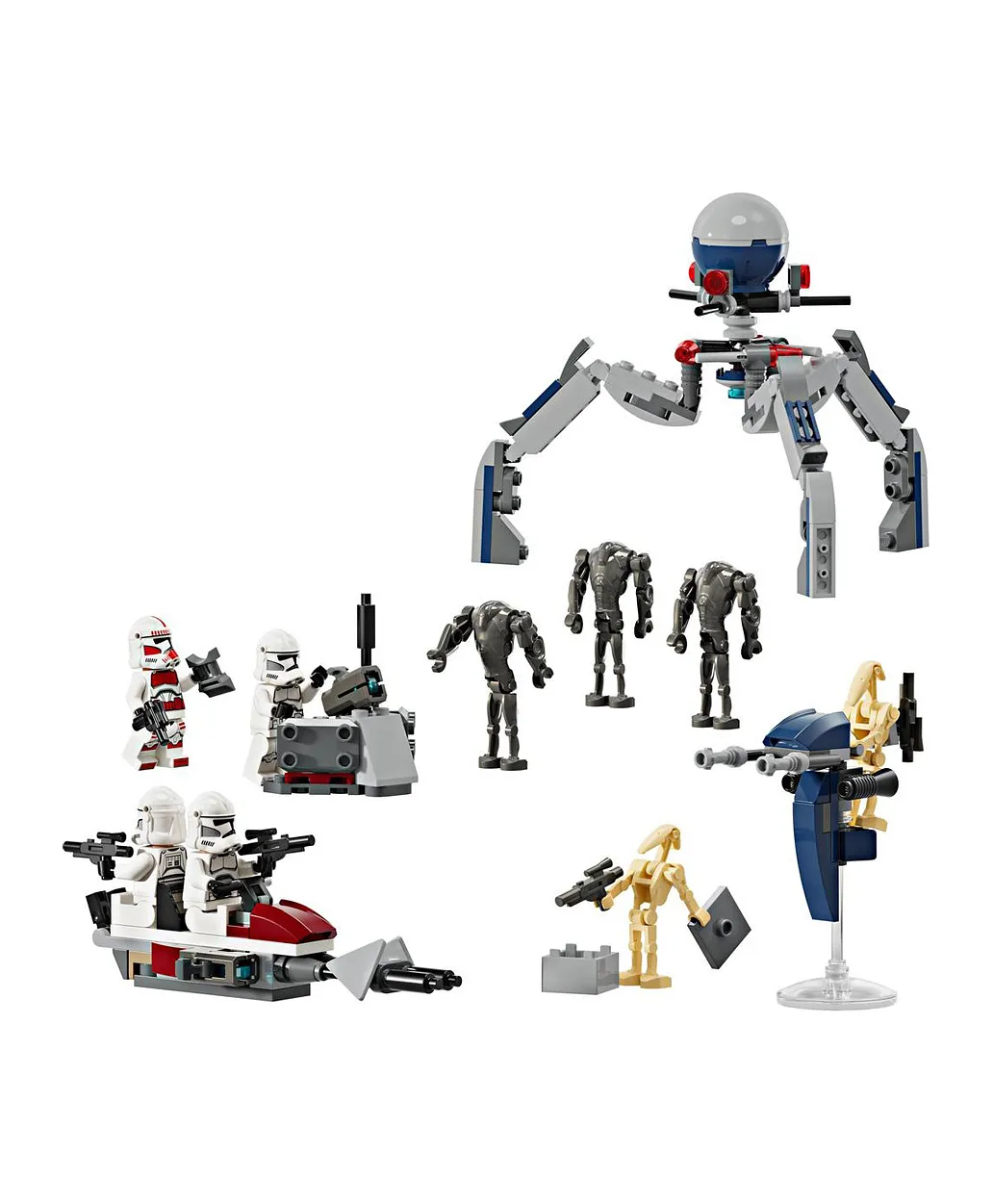 ليجو مجموعة معركة ستار وورز كلون تروبر وبوت درويد 75372 - 215 قطعة - الصورة 11