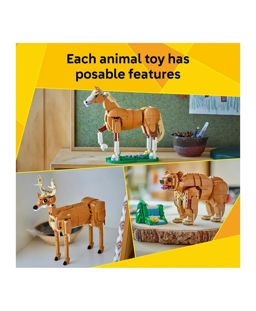 مجموعة بناء لعبة الحصان الجميل من ليغو® كرييتور 3 في 1 31166 - 685 قطعة - الصورة 7