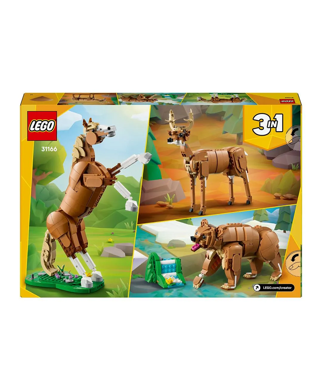 مجموعة بناء لعبة الحصان الجميل من ليغو® كرييتور 3 في 1 31166 - 685 قطعة - الصورة 11