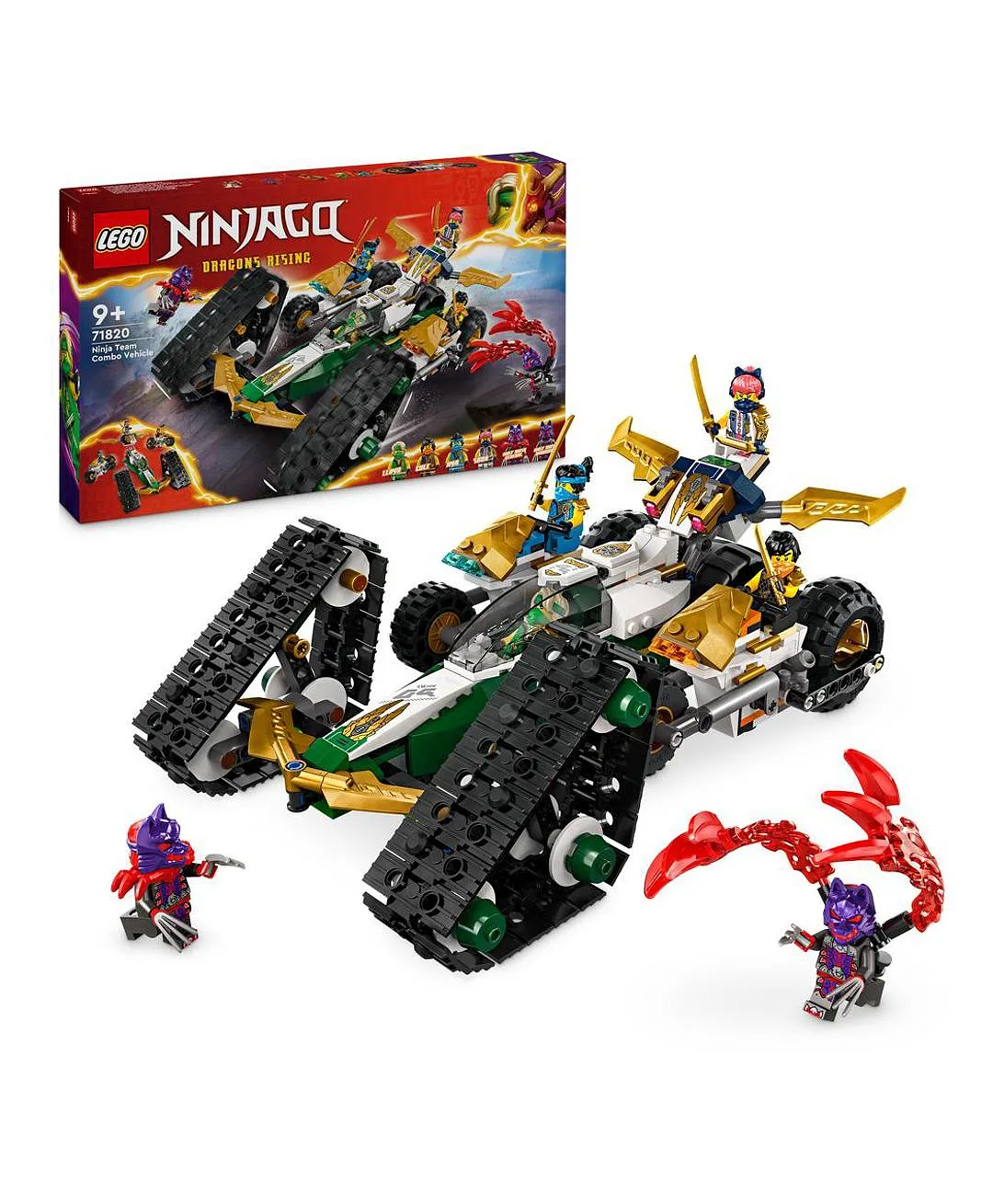 ليغو - نينجاغو كومبو الفريق النينجا للمركبات 71820 - 576 قطعة
