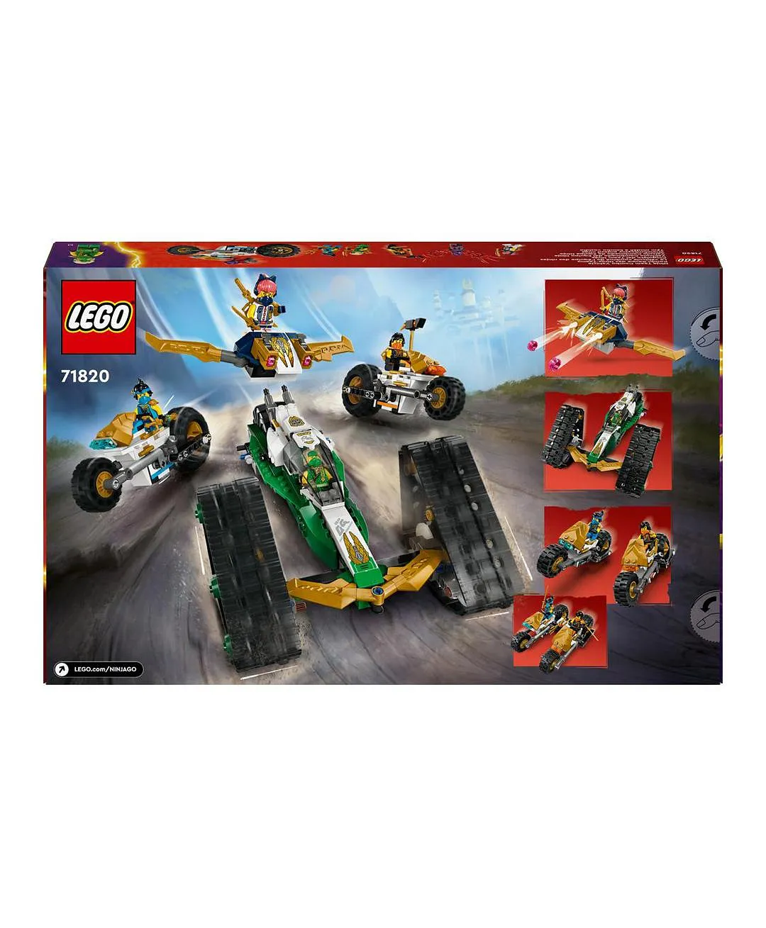 ليغو - نينجاغو كومبو الفريق النينجا للمركبات 71820 - 576 قطعة - الصورة 3