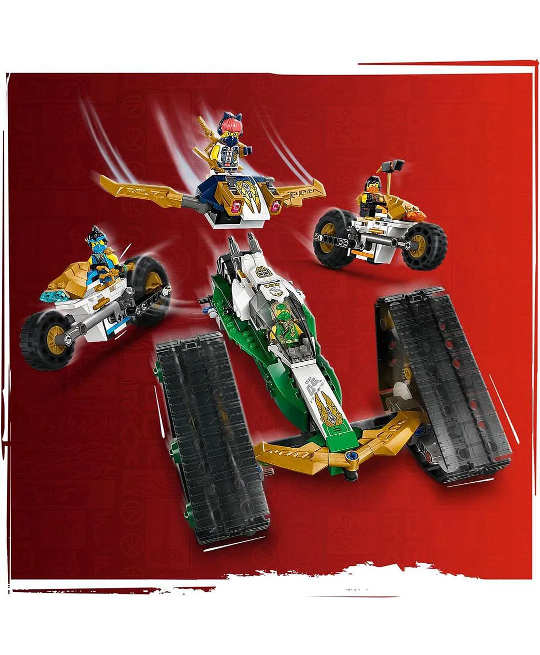 ليغو - نينجاغو كومبو الفريق النينجا للمركبات 71820 - 576 قطعة - الصورة 8