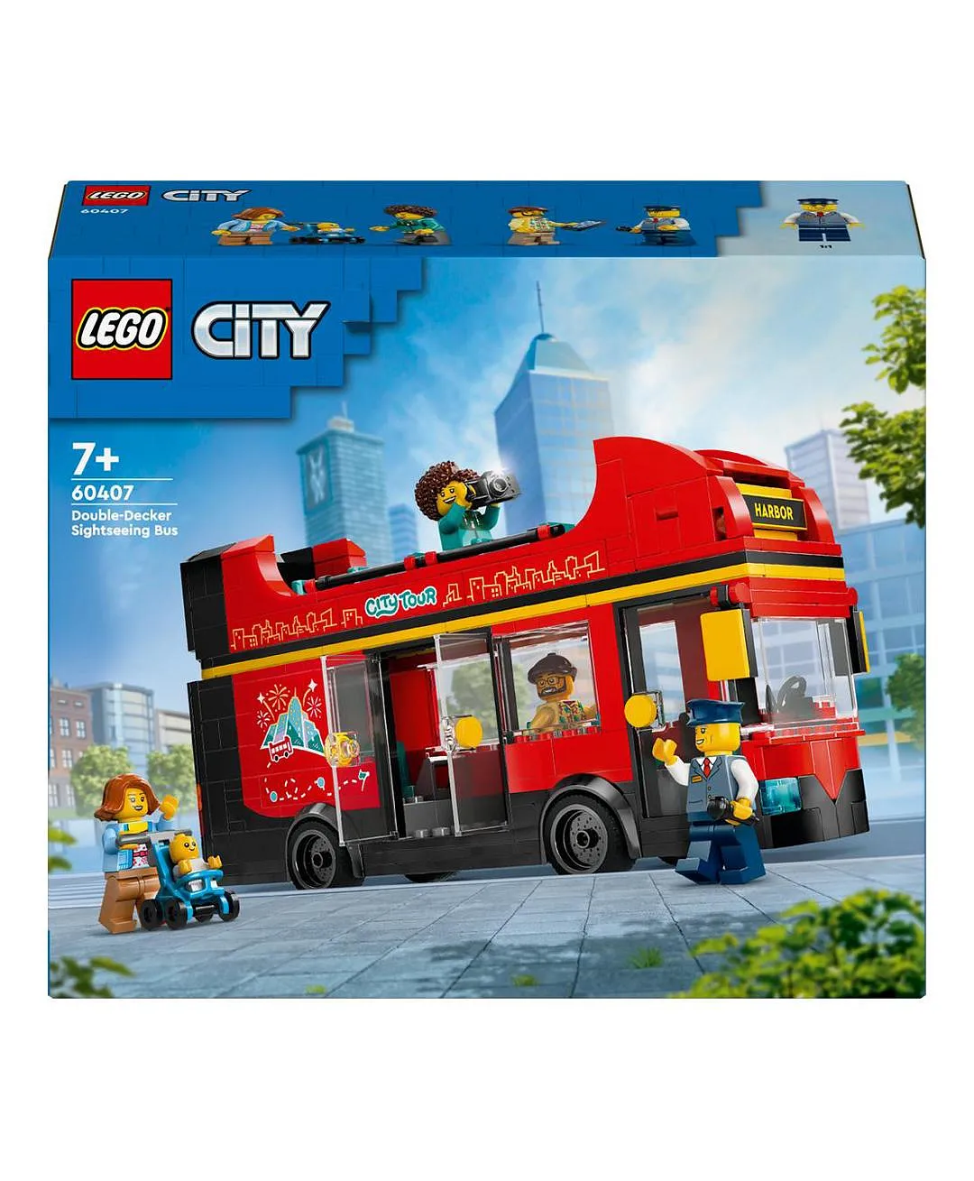 لعبة حافلة معالم المدينة الحمراء بطابقين 60407 من LEGO® City - الصورة 4