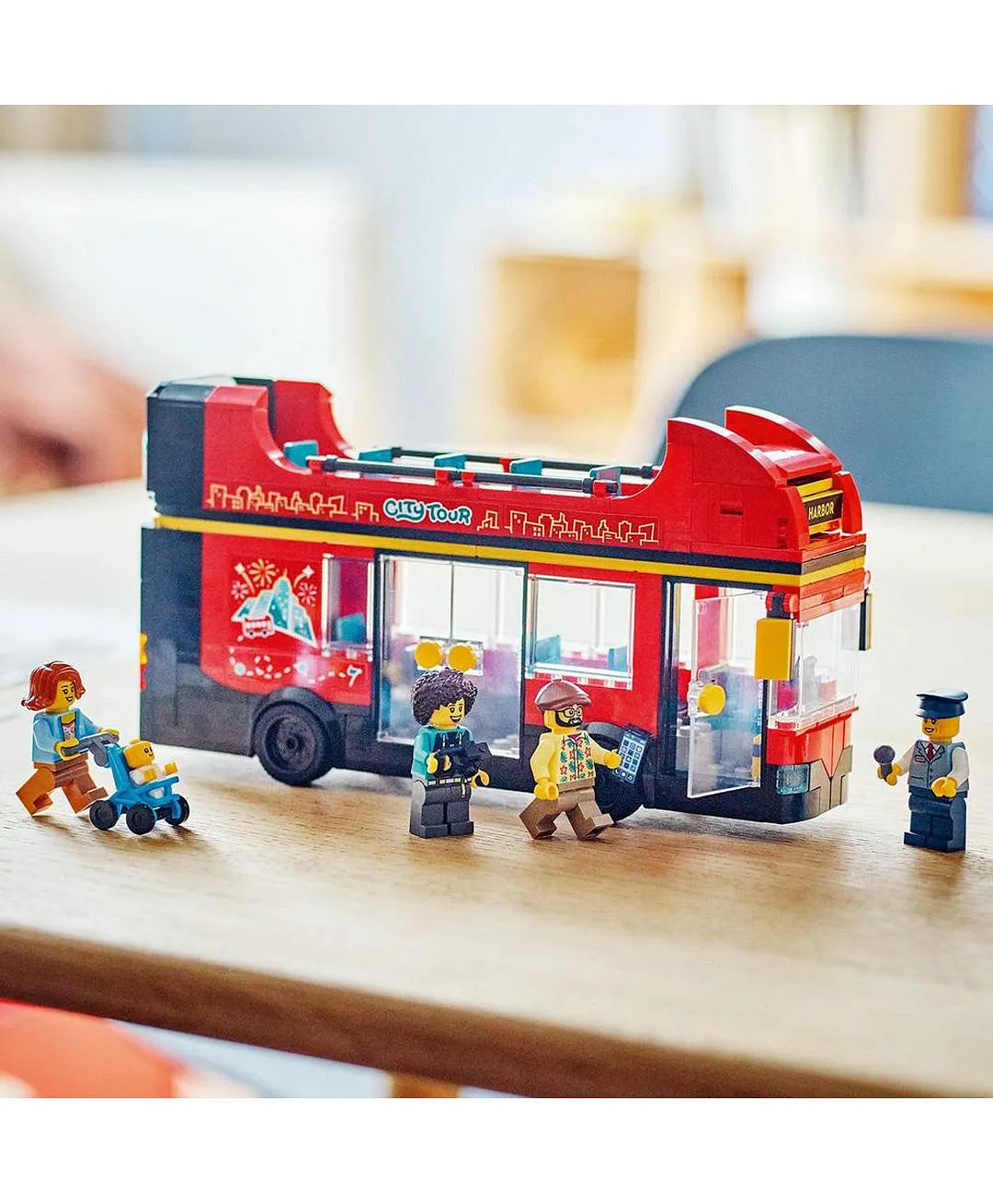 لعبة حافلة معالم المدينة الحمراء بطابقين 60407 من LEGO® City - الصورة 8