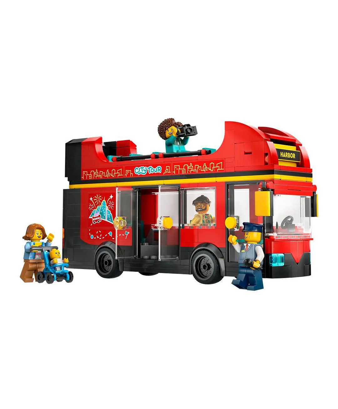 لعبة حافلة معالم المدينة الحمراء بطابقين 60407 من LEGO® City - الصورة 11